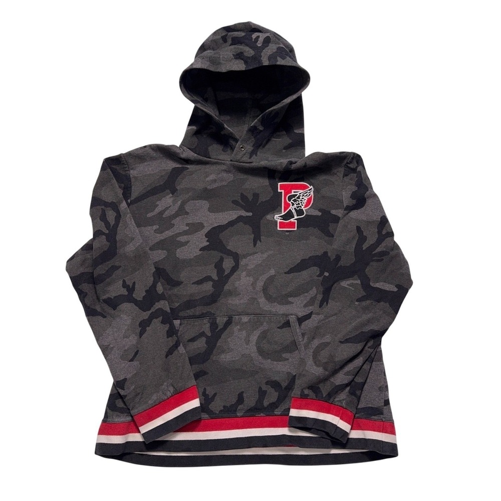 Polo Ralph Lauren P Wing Hoodie Mens Large Camo Striped Pullover‎ 1992 Stadium